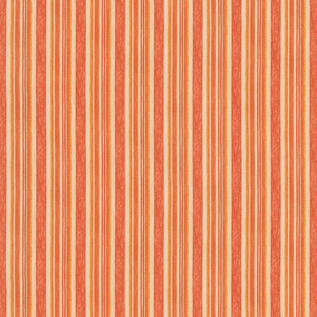 Warm terracotta and cream vertical stripes with a softly textured woven surface