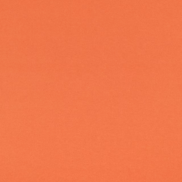 Warm coral-orange plain weave with a softly irregular linen texture