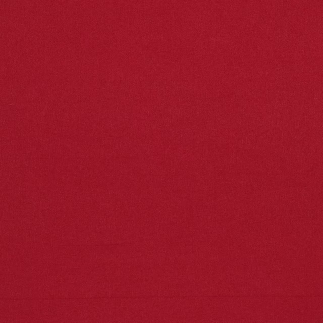 Deep crimson plain woven fabric swatch with subtle tonal texture