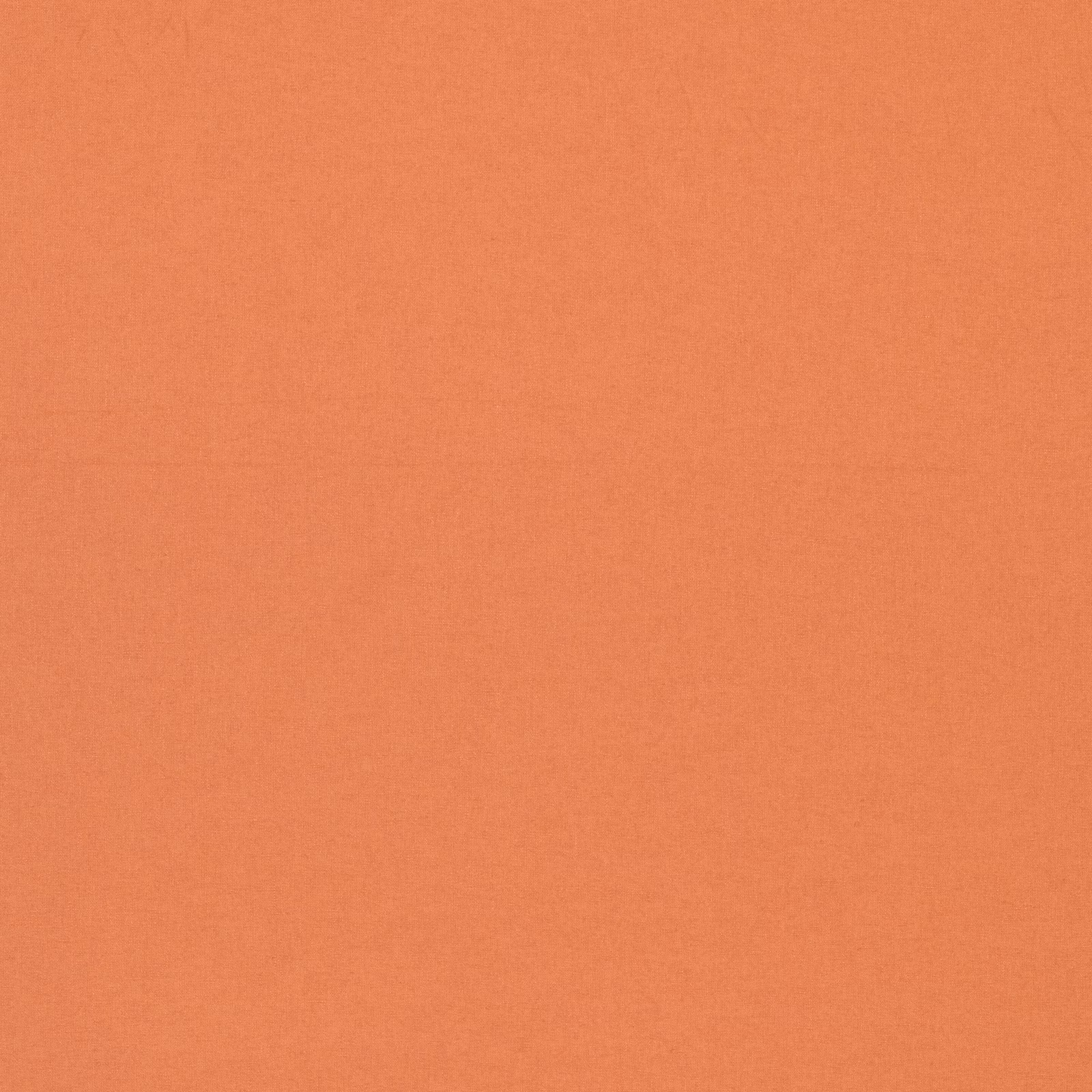 Warm terracotta plain-weave fabric with a softly textured coral surface