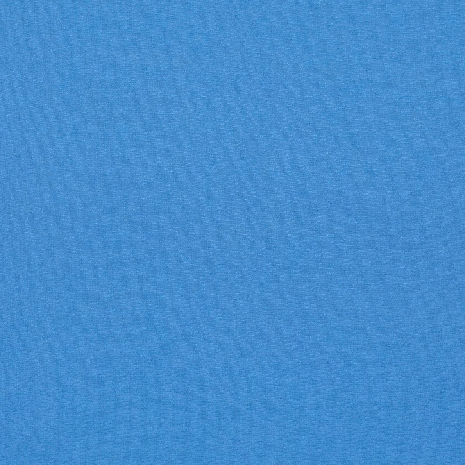 Close view of cool sky blue linen-blend cloth with subtle plain-weave texture