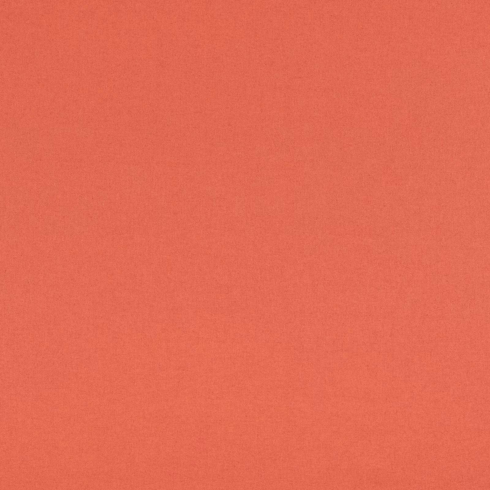 Soft coral-red plain weave with a fine, subtly textured linen-rich surface