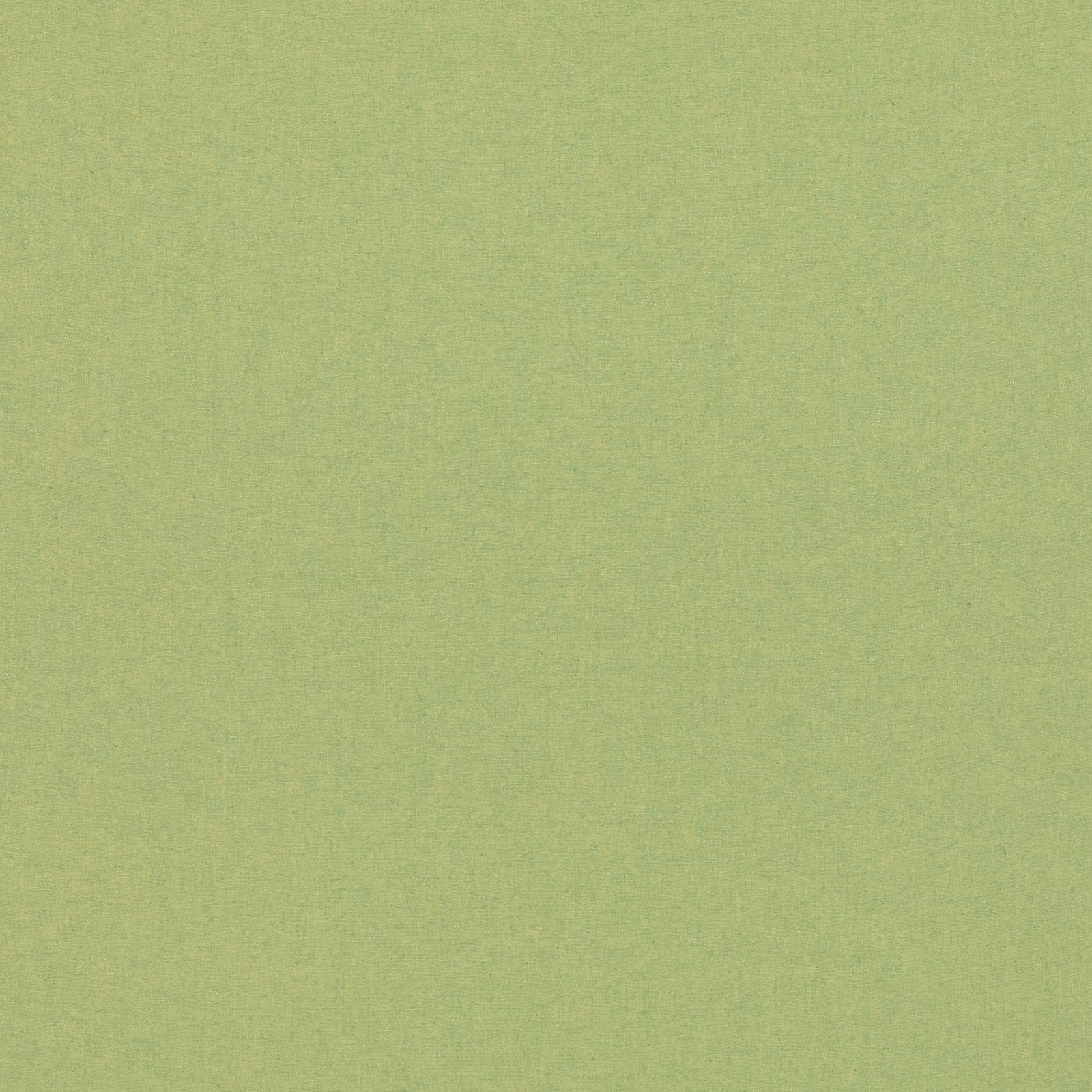 Close-up of plain spring green woven cloth with a softly mottled linen texture