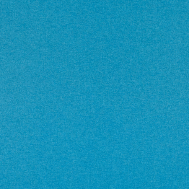Close-up of cool turquoise fabric with a fine, softly mottled woven texture