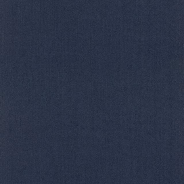 Deep indigo blue woven fabric with subtle vertical striations and matt texture
