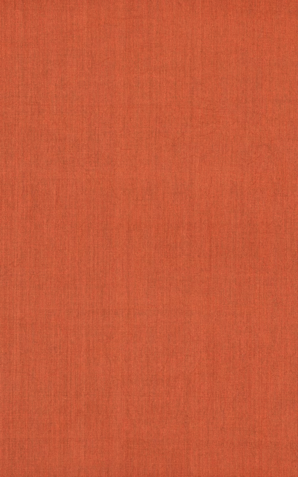 Warm terracotta-red woven swatch with fine vertical slubs and softly mottled texture