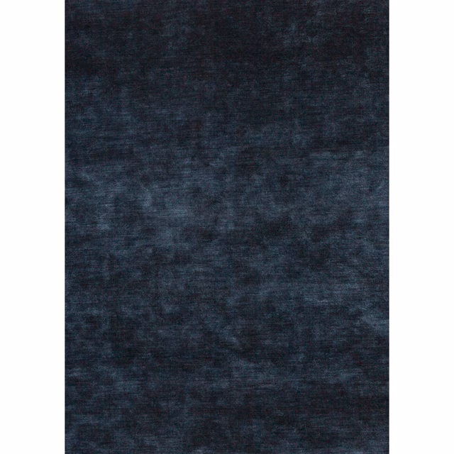 Deep sapphire velvet with smoky blue-grey nap and mottled horizontal shading