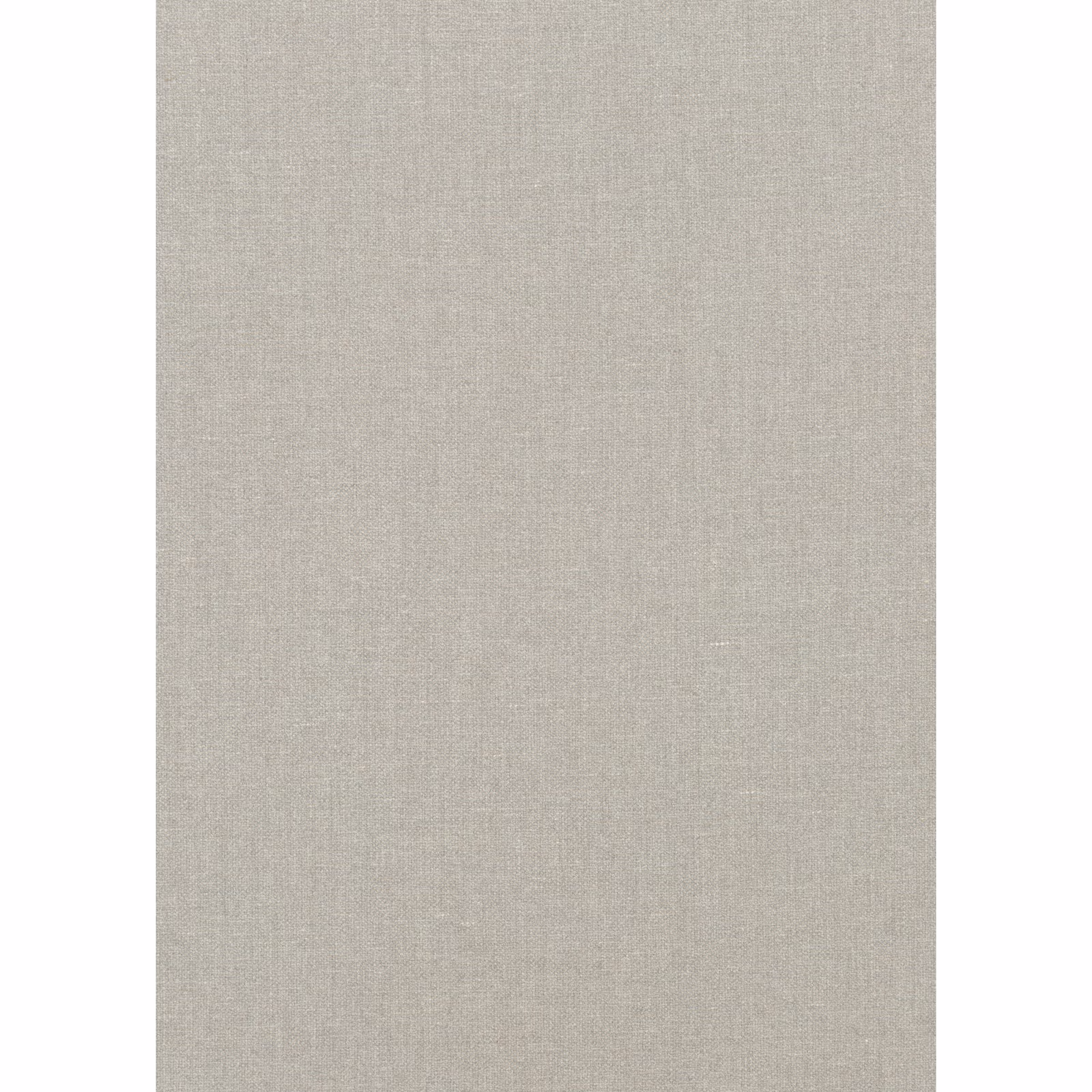 Close view of cool platinum greige fabric with a fine tonal linen weave