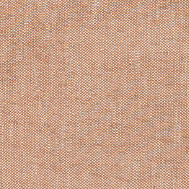 Close-up of warm sienna terracotta fabric with a fine, softly flecked cross-weave