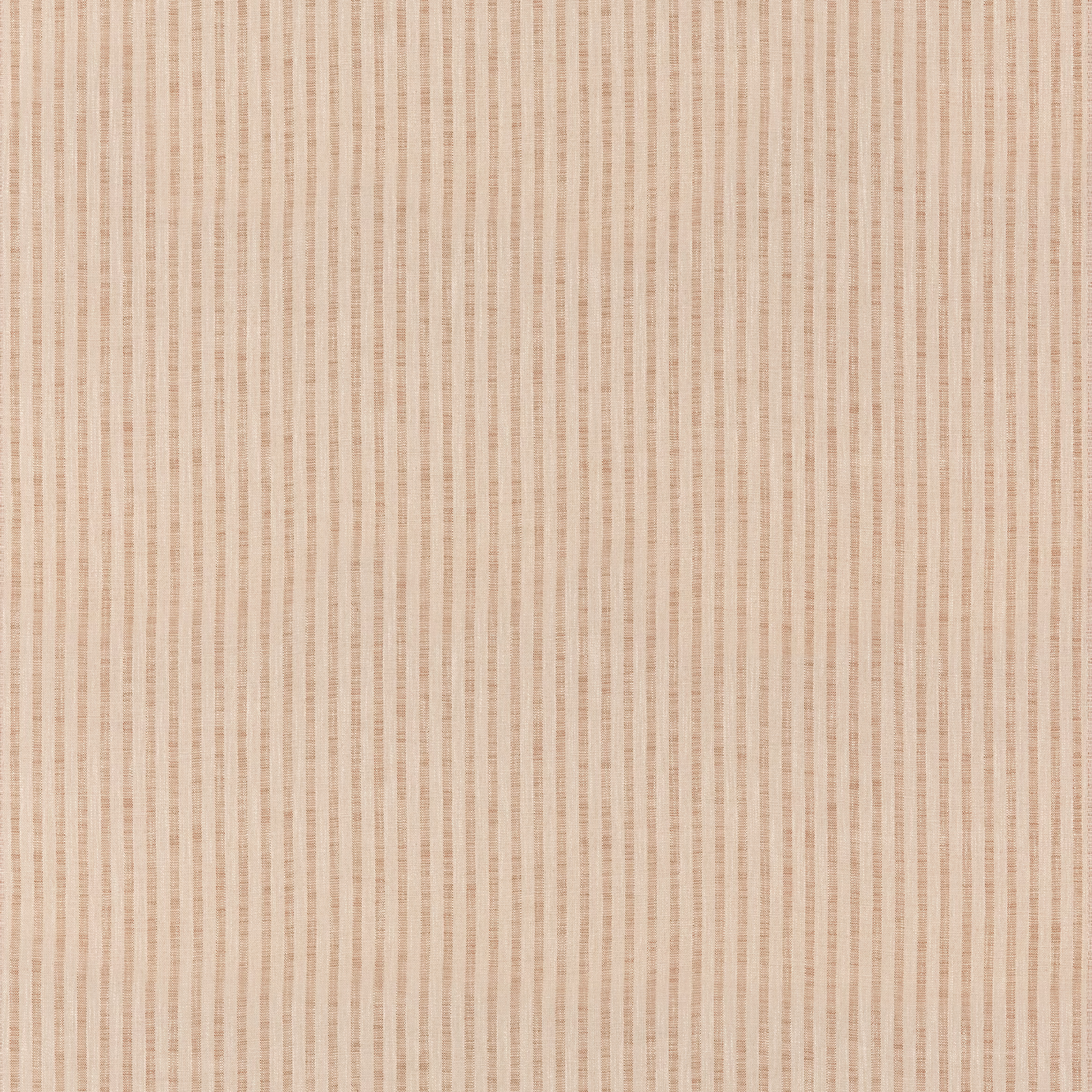 Warm sienna and beige narrow vertical stripe with a fine woven texture