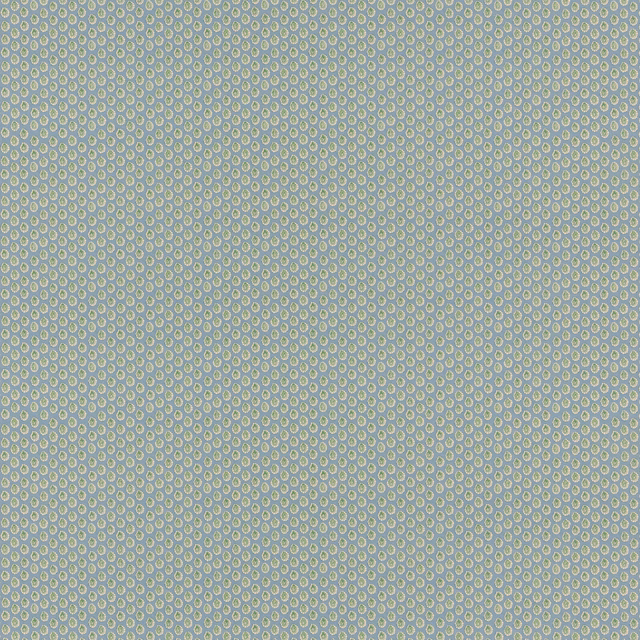 Cool blue-green cotton with a fine repeating circular dot pattern