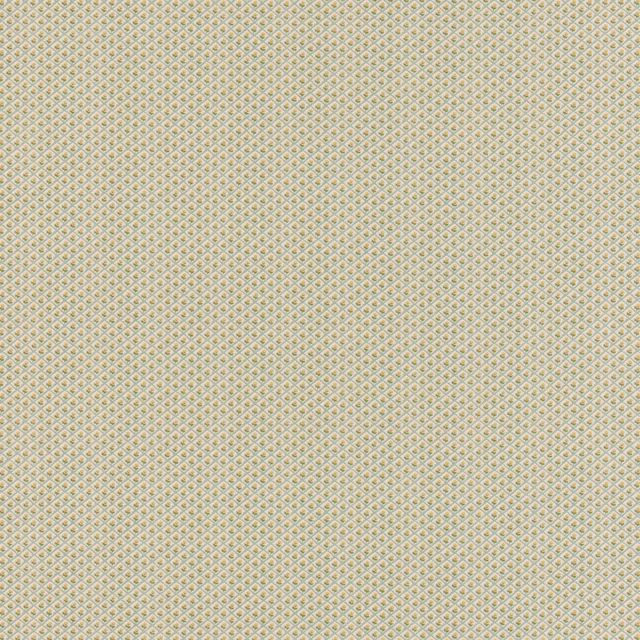 Pale aqua and cream cotton with a tiny repeating diamond lattice