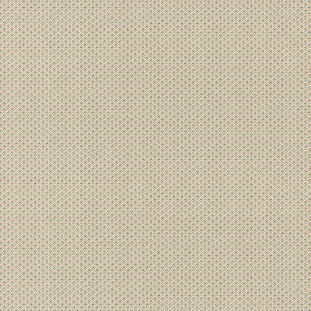 Pale aqua cotton with tiny pink and cream diamond motifs