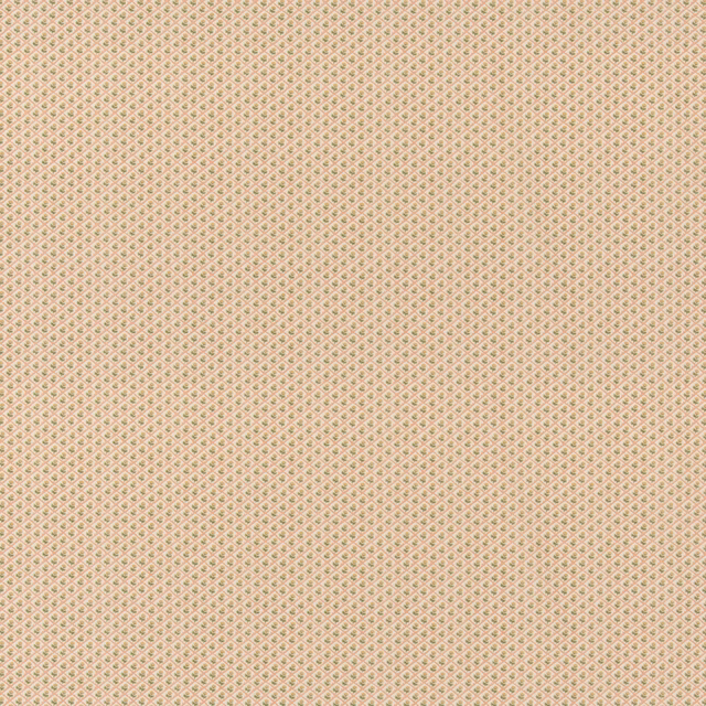 Pale blush-pink cotton with tiny cream and pink diamond marks in a fine repeat