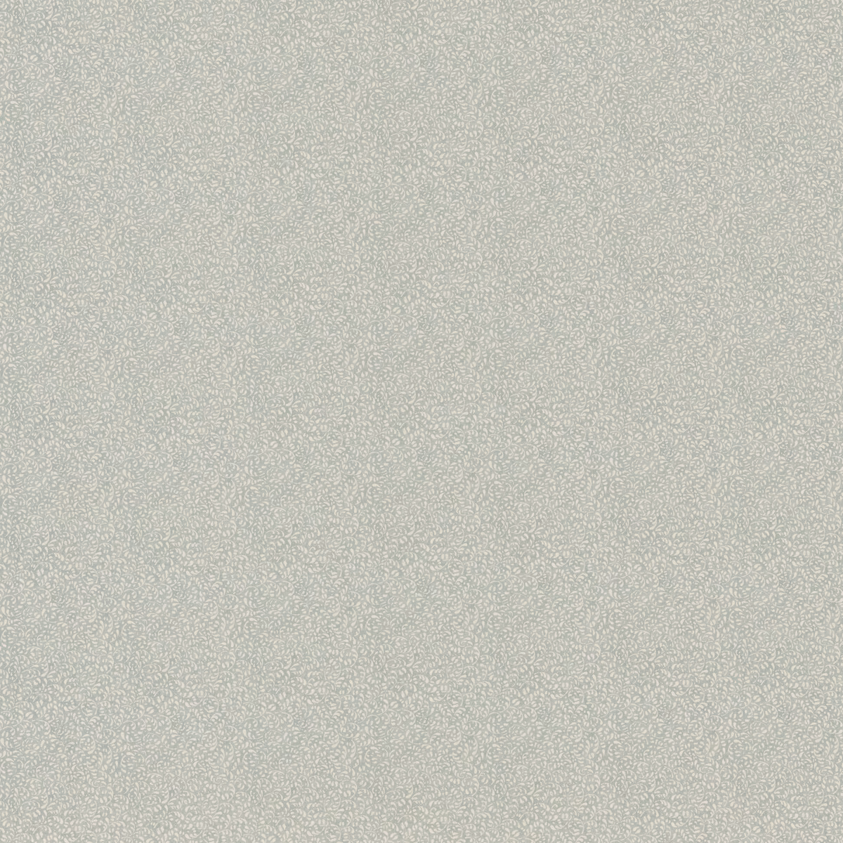 Pale aqua cotton with a tiny, densely scattered botanical print and soft matte texture