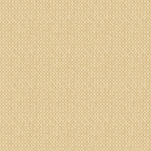 Warm sand wallpaper with a tiny cream diamond-flower repeat