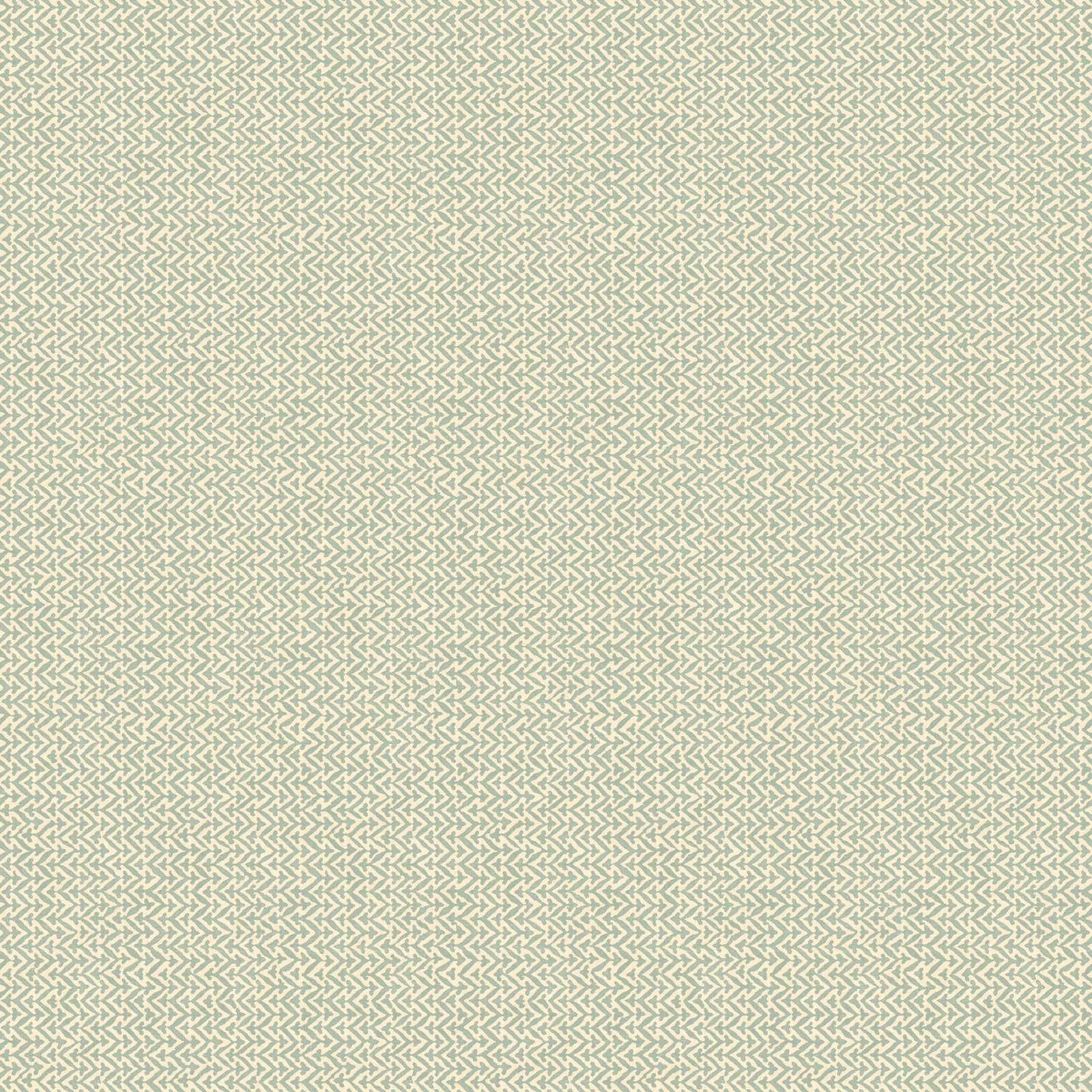Pale aqua wallpaper with a fine soft sage geometric zigzag lattice