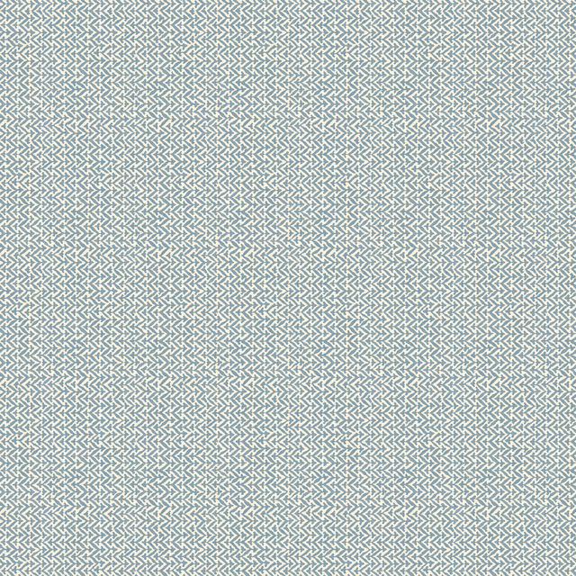 Small muted blue-grey interlocking arrow motifs on a warm ivory wallpaper ground