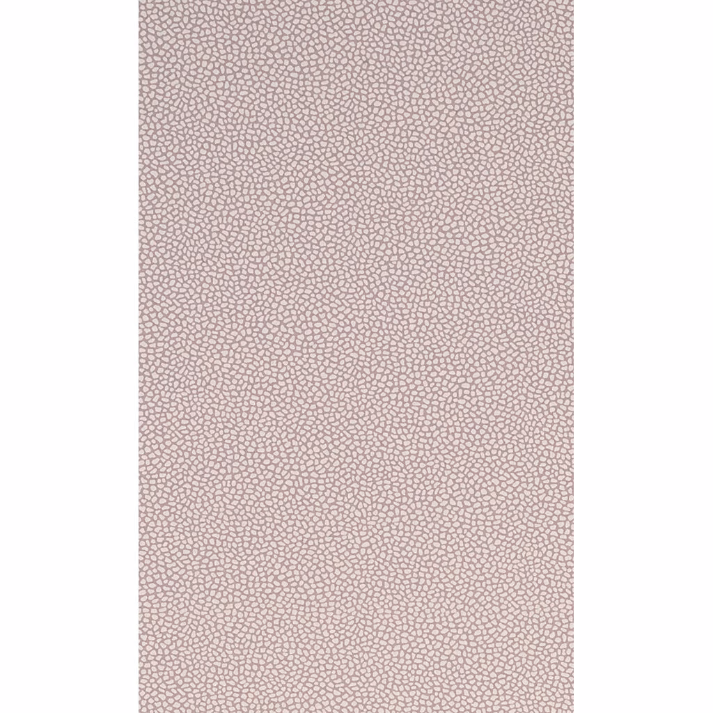 Dusty mauve wallpaper with a dense, fine-scale outlined pebble pattern.