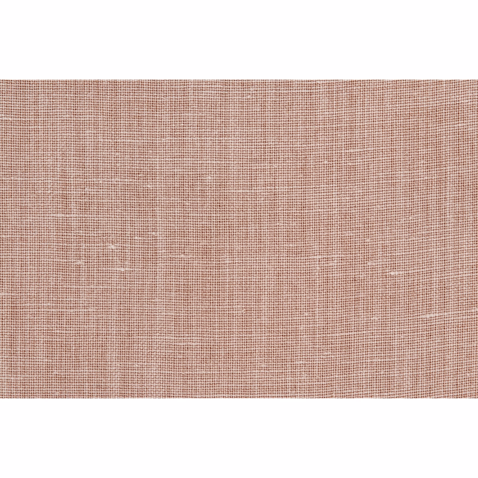 Dusty blush pink linen with a fine weathered crosshatch weave