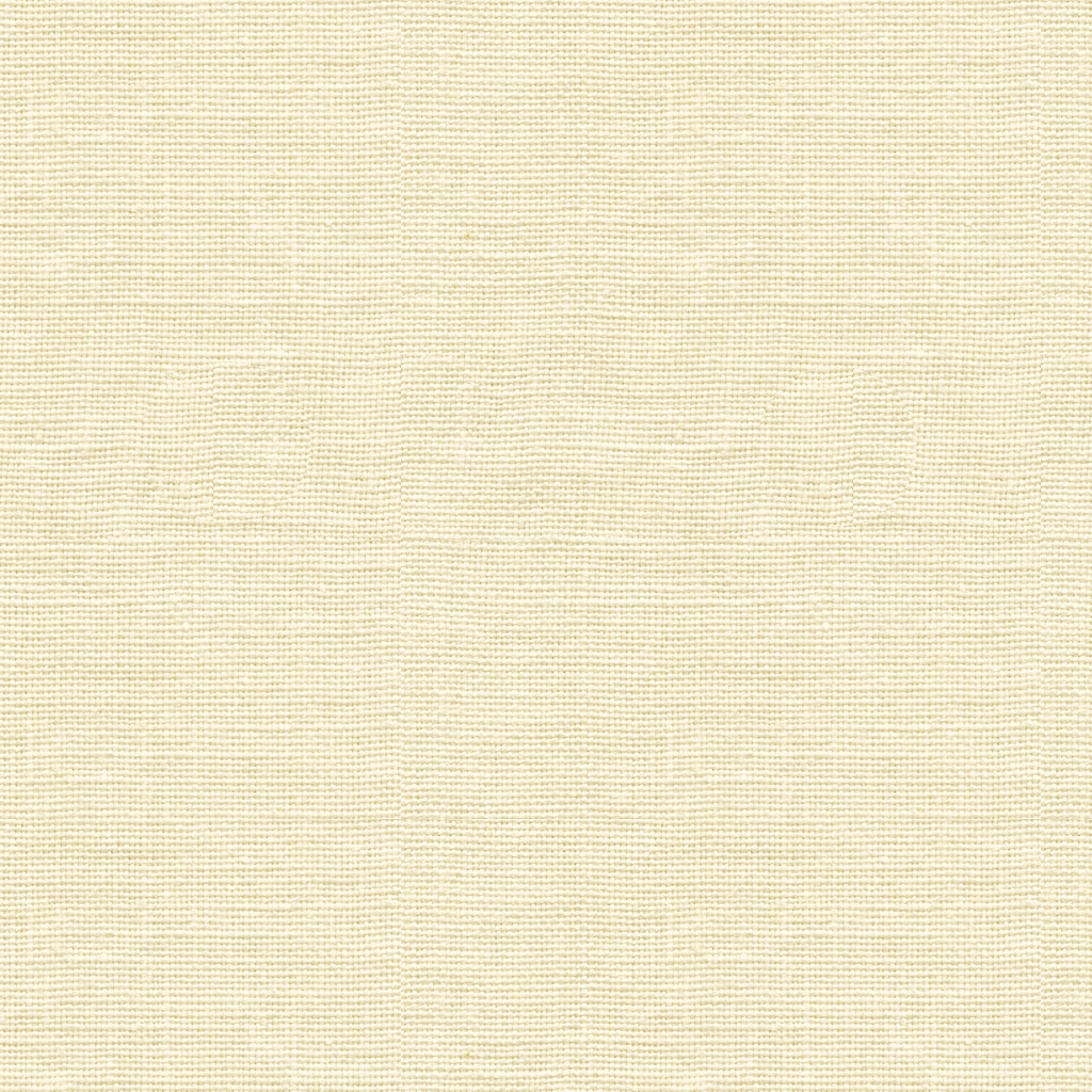Ivory linen swatch with fine horizontal slubs and softly uneven plain weave