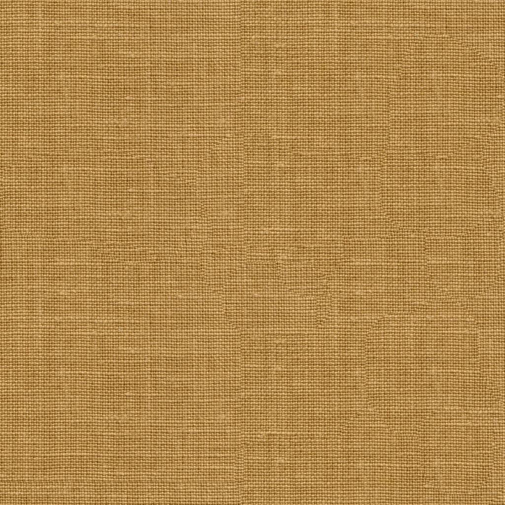 Warm sandy beige linen showing a fine irregular plain weave and subtle slub texture