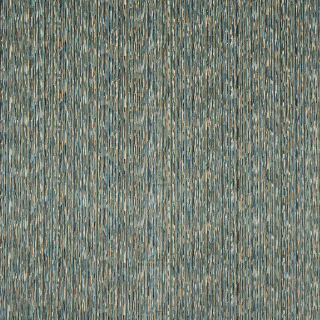 Muted sea-foam velvet with blue-green, grey and warm beige vertical streaks