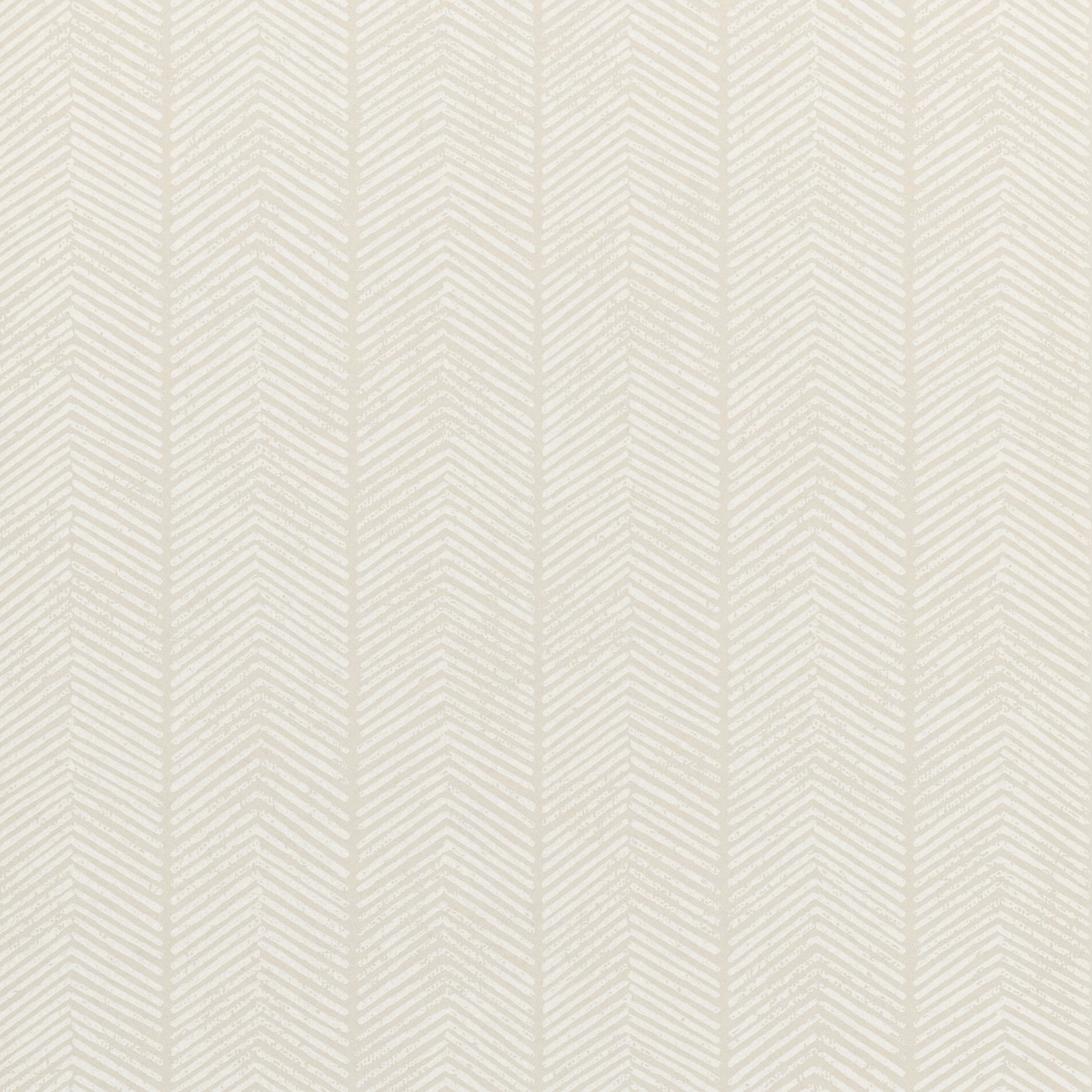 Pale stone wallpaper with narrow vertical columns of fine ivory herringbone texture