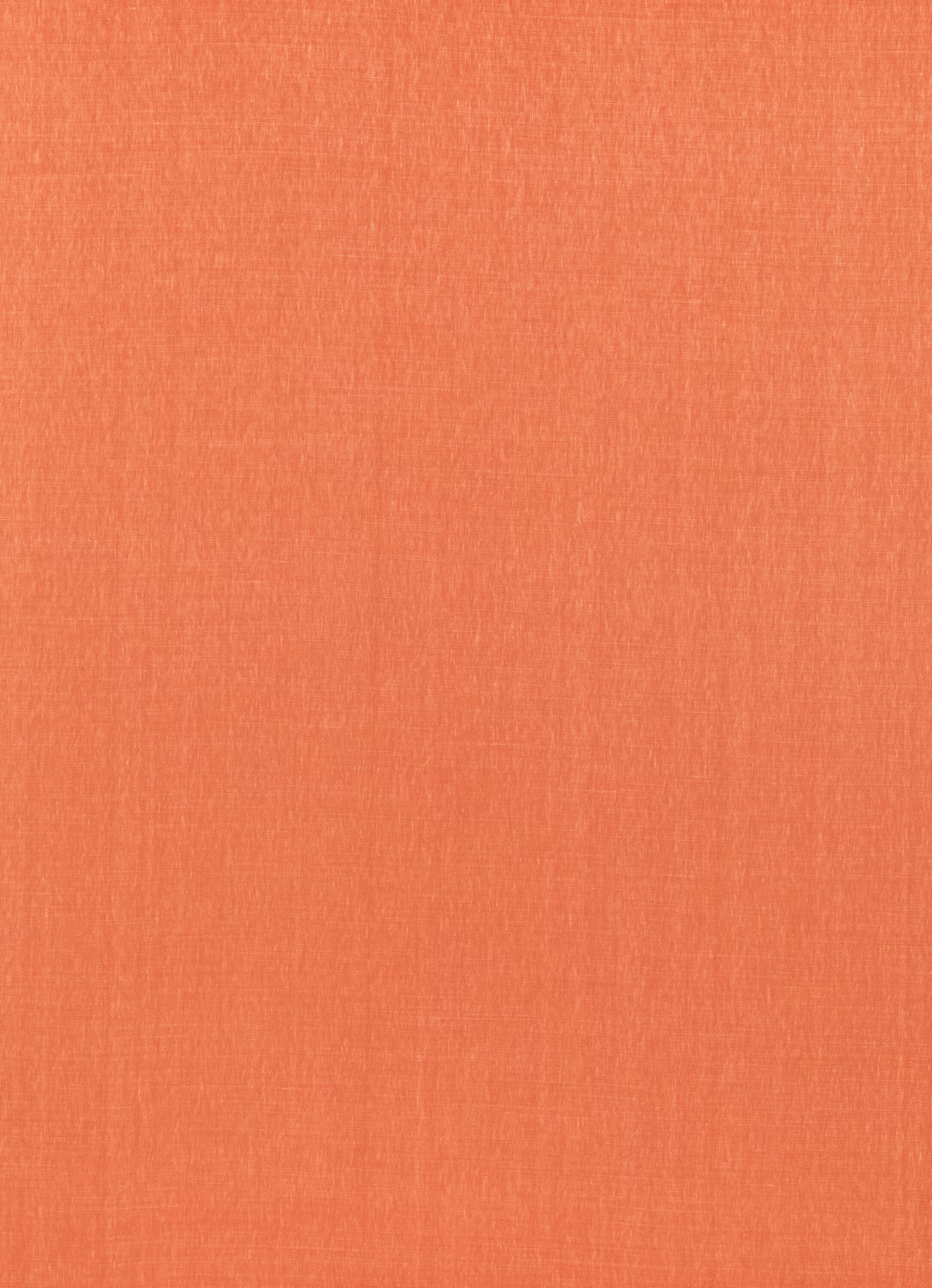 Warm coral-orange linen with a fine slubbed plain weave texture