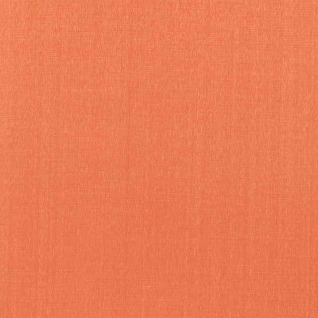 Warm coral-orange linen with a fine slubbed plain weave texture