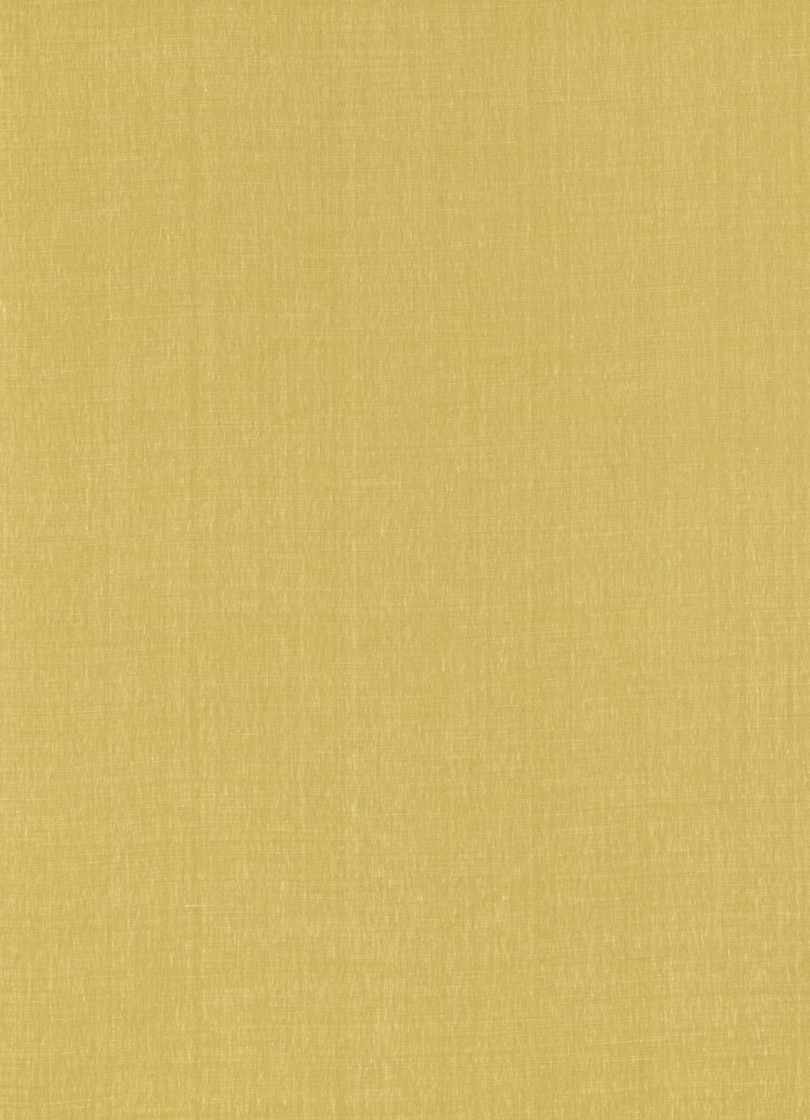 Muted leaf-yellow linen with fine slubbed weave and subtle vertical tonal variation