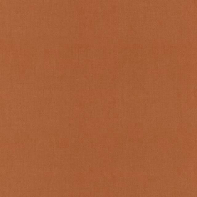 Warm brick terracotta linen with a subtle plain woven texture