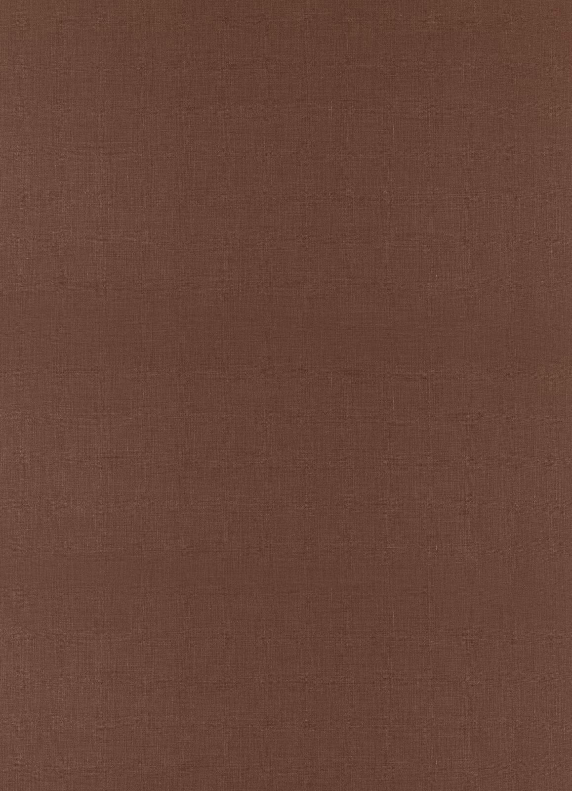 Warm chocolate brown linen with a subtle fine crosshatch weave