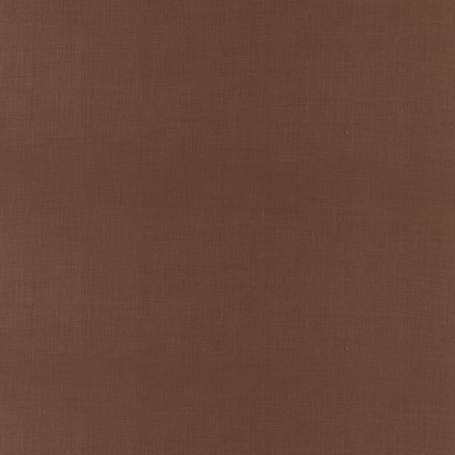 Warm chocolate brown linen with a subtle fine crosshatch weave