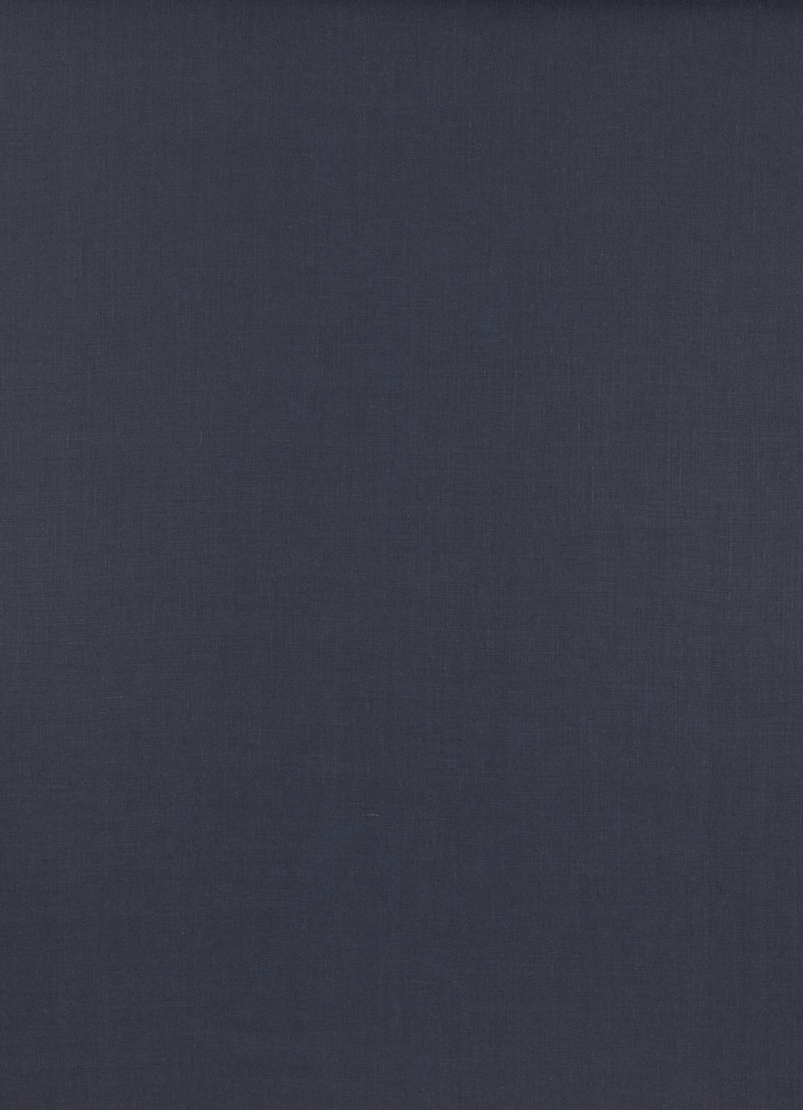 Deep indigo blue linen with a fine, subtly irregular plain weave texture