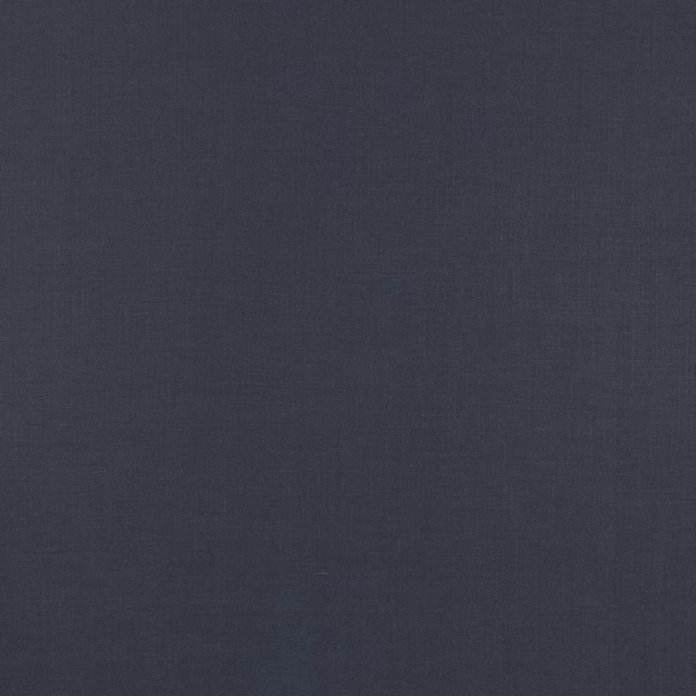Deep indigo blue linen with a fine, subtly irregular plain weave texture