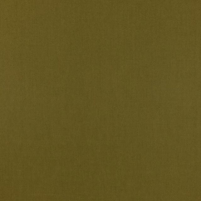 Close-up of plain moss olive linen showing a subtle woven grain