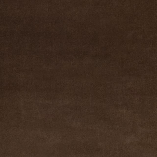 Deep ebony-brown velvet showing a soft, subtly directional pile and low sheen