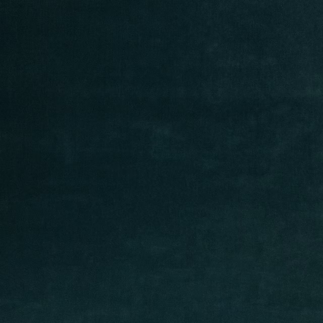 Deep peacock teal velvet with subtle nap shading and a softly mottled surface