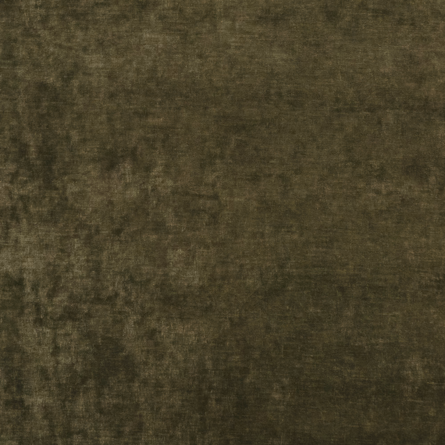 Mottled deep olive velvet with a softly brushed pile and subtle tonal variation