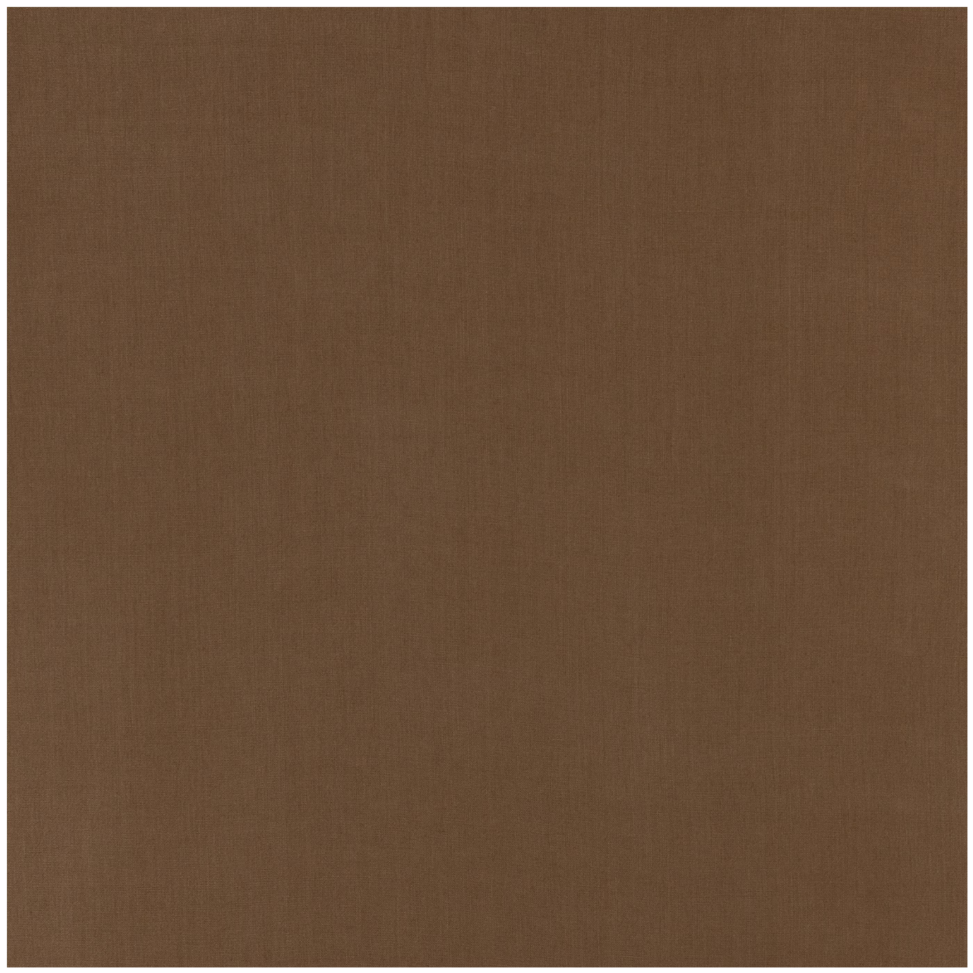 Warm acorn-brown plain weave with subtle vertical striations and matte texture