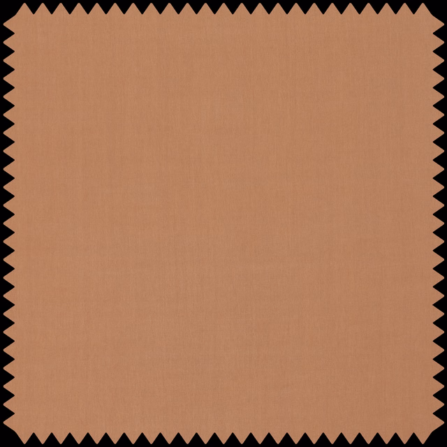 Warm amber-terracotta plain weave with subtle vertical texture and a matte finish