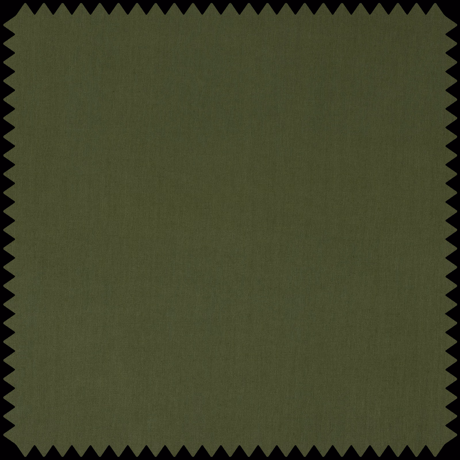 Deep olive green fabric swatch with a subtle vertical woven texture