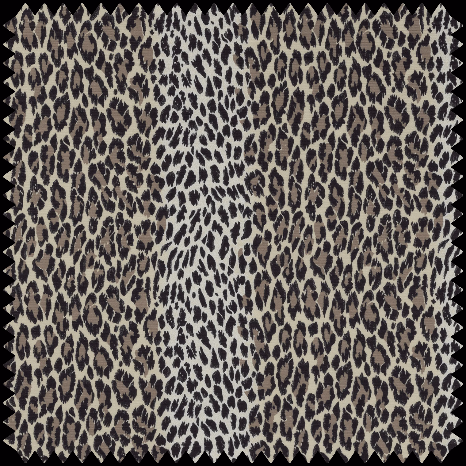 Butterscotch leopard-print fabric with charcoal markings, cream breaks and a textured surface