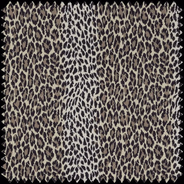 Butterscotch leopard-print fabric with charcoal markings, cream breaks and a textured surface