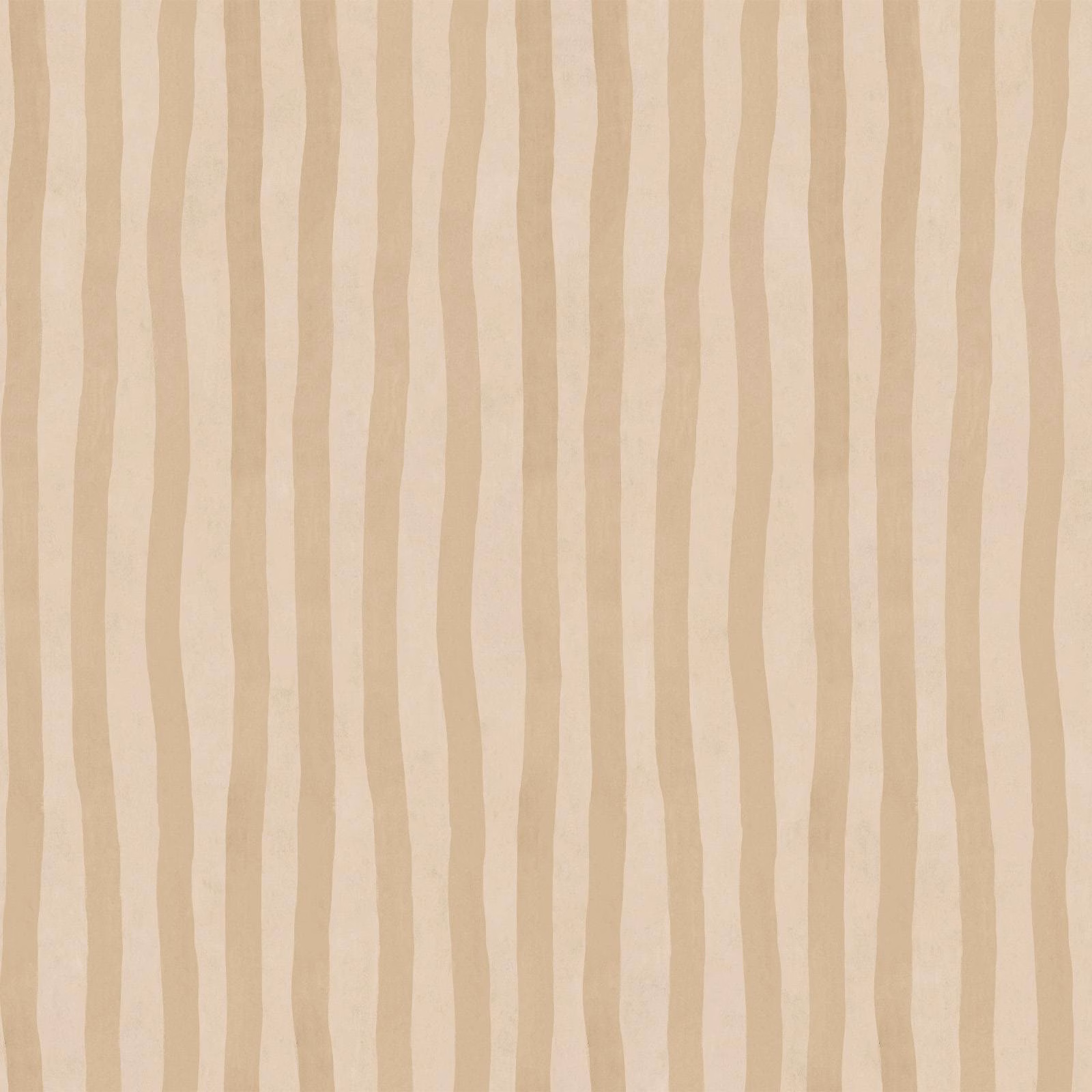 Alabaster wallpaper with softly wavering vertical cream and beige stripes
