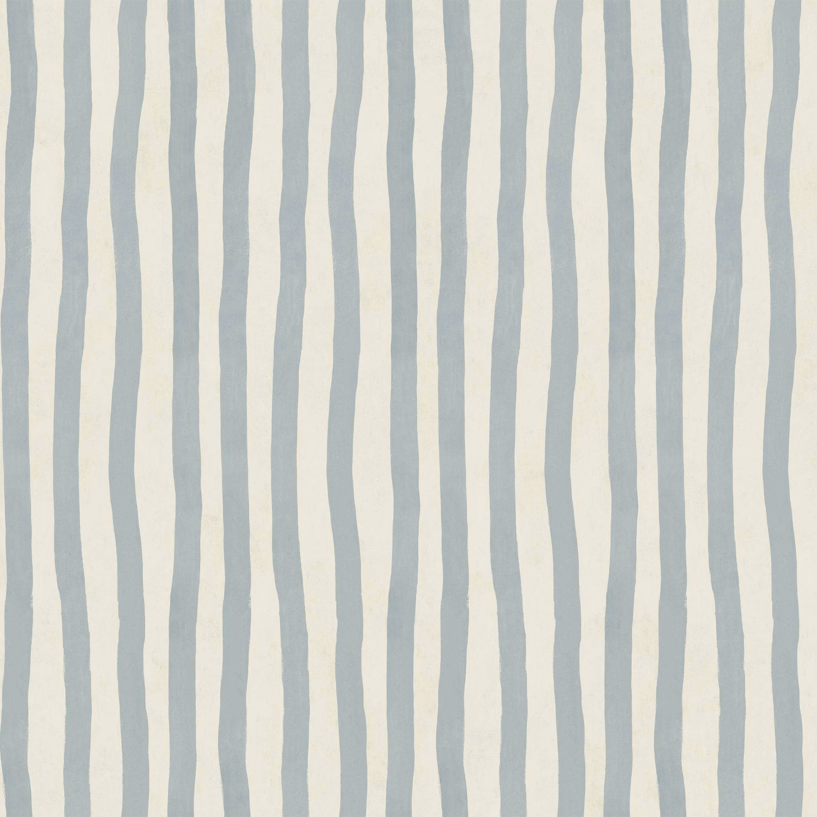 Irregular pale blue and ivory vertical stripes in House of Hackney wallpaper