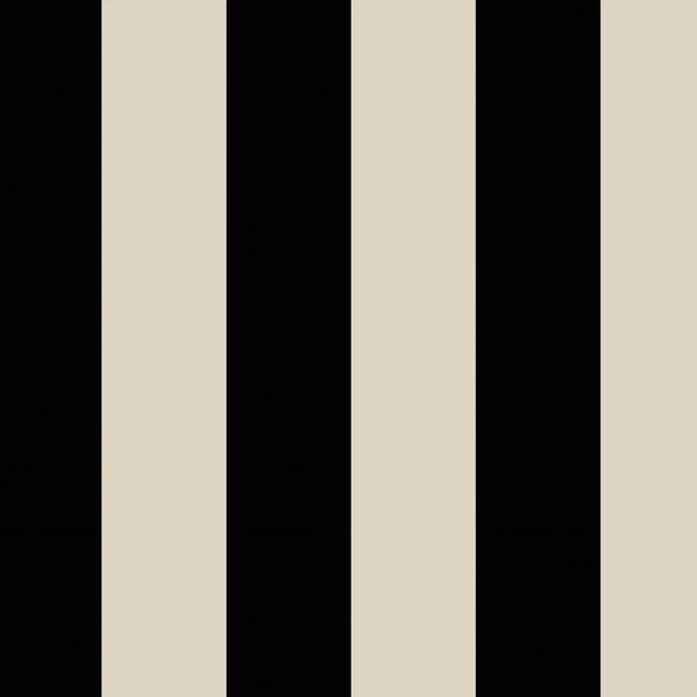 Off-black and oyster vertical stripes with a crisp, high-contrast graphic rhythm