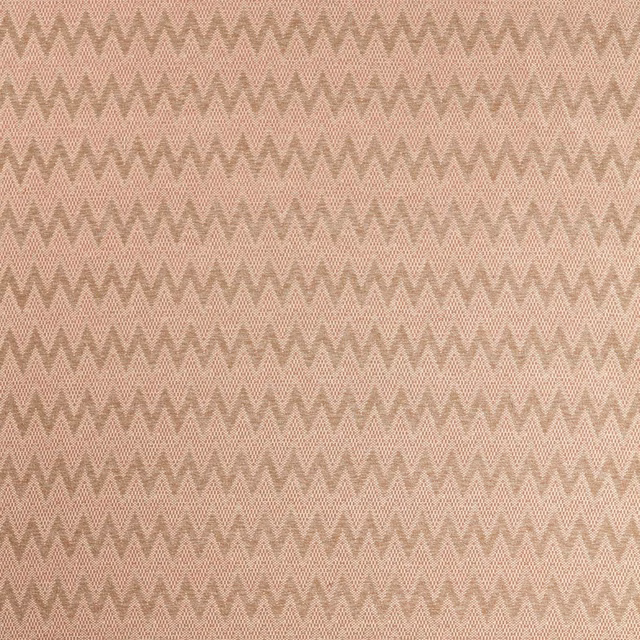 Oat and blush chevron weave with fine zigzags and softly textured surface