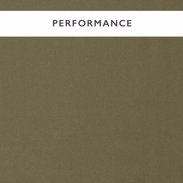 Muted olive green Allegra fabric showing a fine, closely woven plain texture